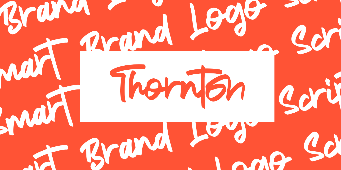 Пример шрифта Thornton Regular